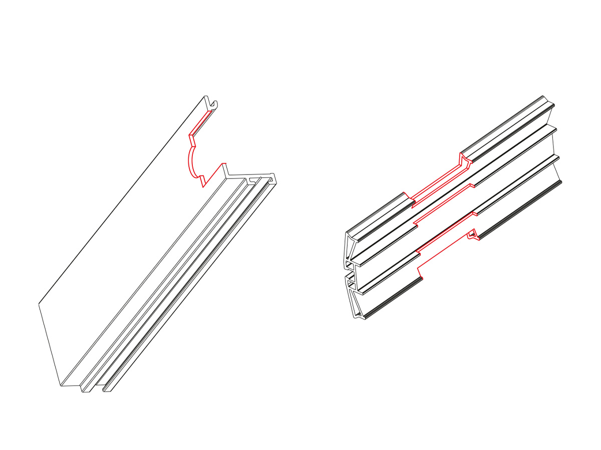 PVC Kapı Pencere Profili Interlock Yuvası Pancı